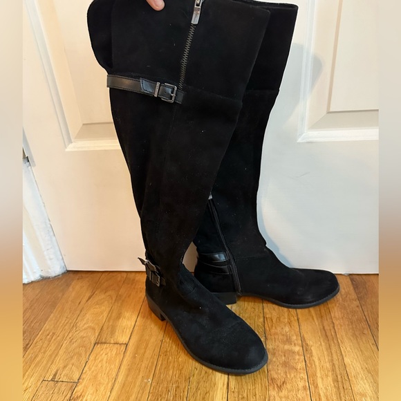 BCBGeneration Shoes - BCBGeneration Krush Women 8 1/2 Black Suede Over the Knee Boot